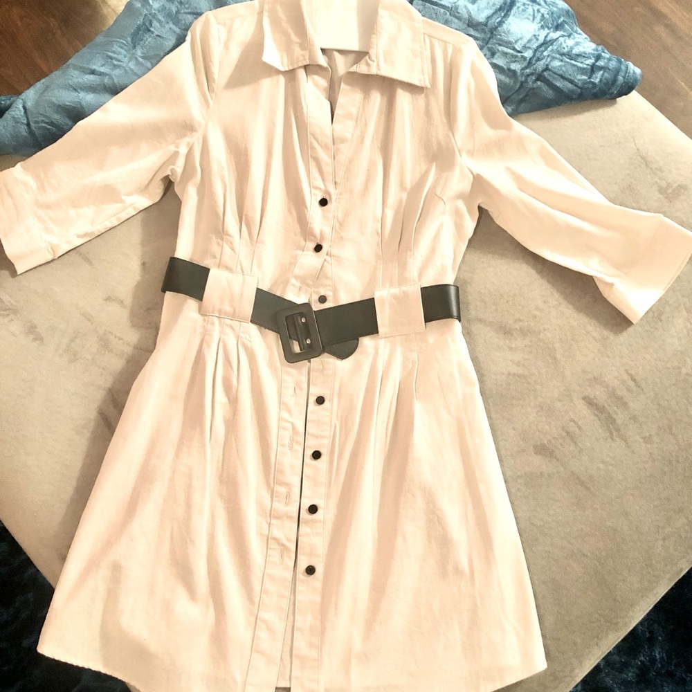 Linen Dress with belt